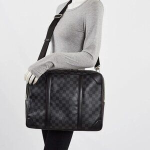 Louis Vuitton Damier Graphite Canvas/Leather Breifcase Backpack Bag